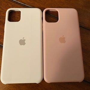 Apple Silicone iPhone 11 Pro Max Case BUNDLE